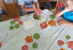 Pokus s barvami a mlékem
